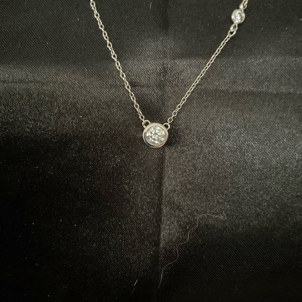 silpada .925 Silver Necklace with Crystal Accents 2334 - Picture 4 of 5